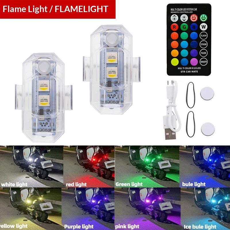 Drone Strobe Light - Motosiklet LED RGB Uyarı Işığı Evrensel