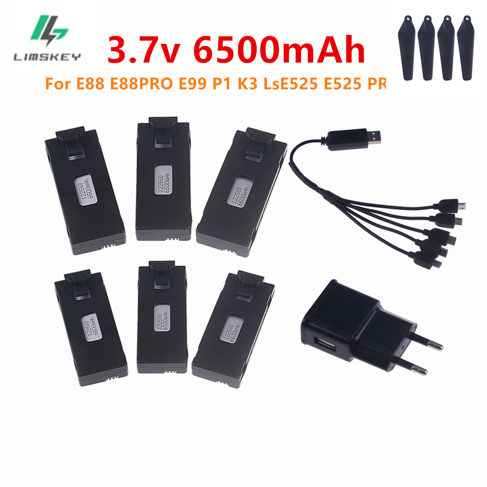 Eachine Drone E58 - 3.7V 6500Mah Lipo Pil ve Şarj