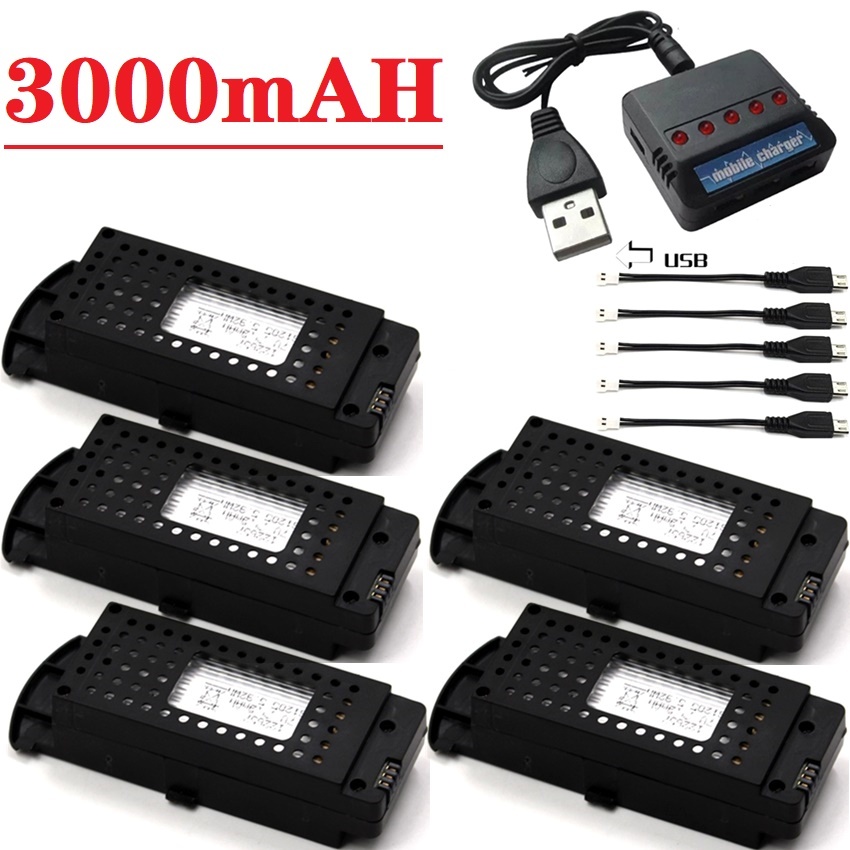 Eachine Drone E58 - Q6 Drone Pil 3.7V 3000mAh G6