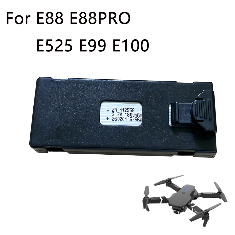 Eachine Drone E58 - E88 drone pili 3.7V 1800mAh şarj