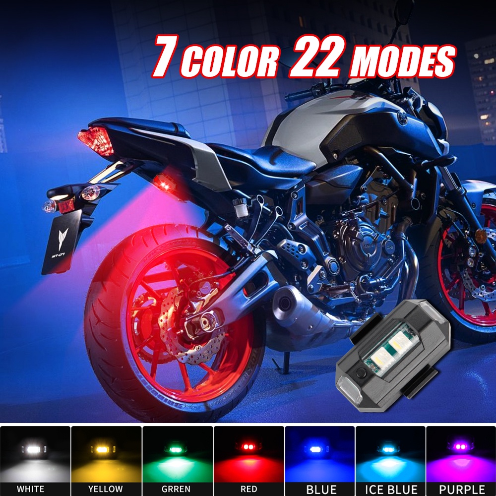 Drone Strobe Light - 1 adet 7 renk Mini USB