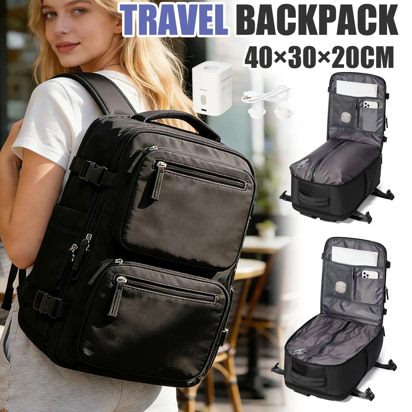 Drone Backpack - Kadın Sırt Çantası Vakumlu Sırt Çantası