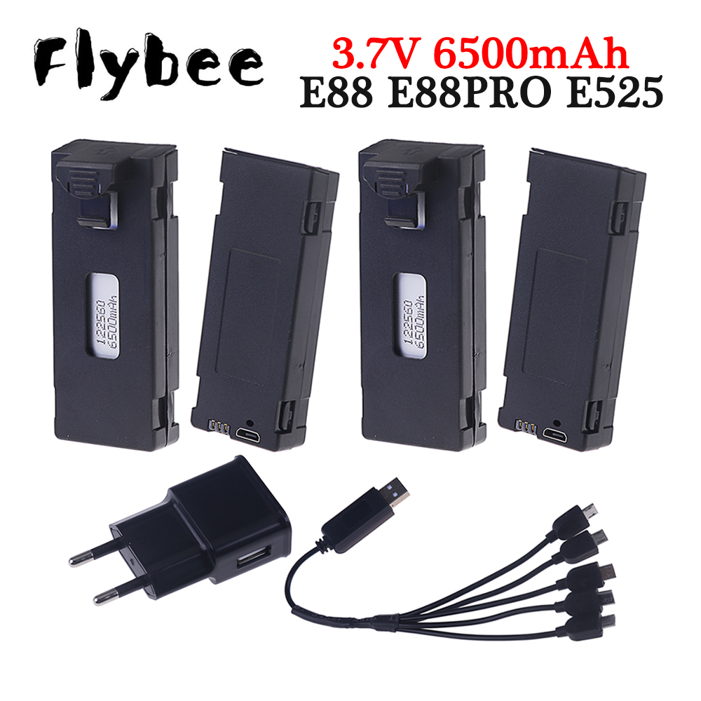 Eachine Drone E58 - Şarj edilebilir 3.7V 6500mAh pil bir