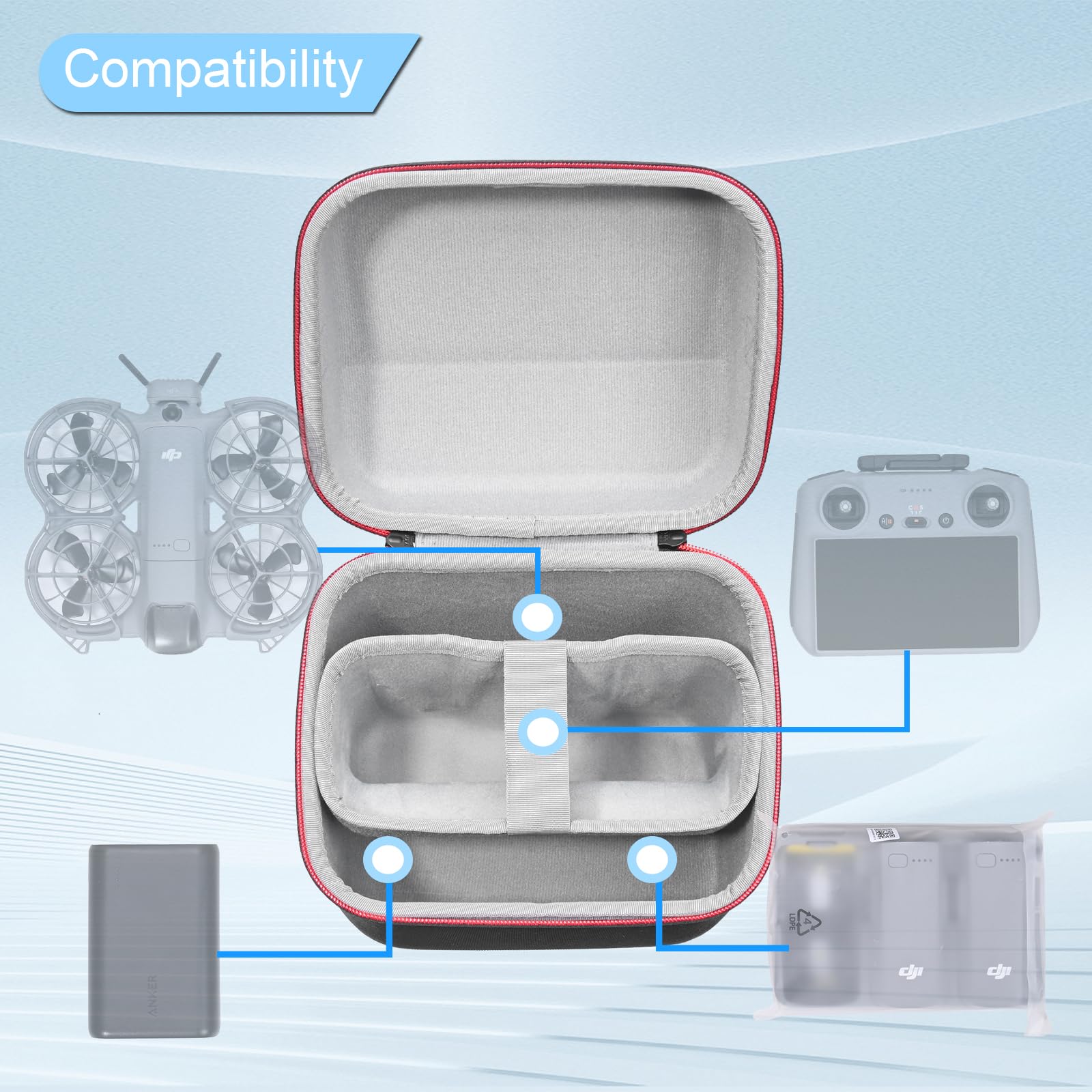 DJI Neo 2 Fly More Combo için  - Drone Carrying Case incelemesi ve fiyatı