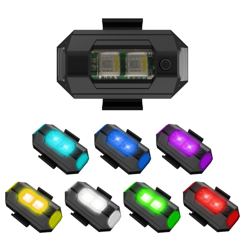 1 adet 7 renk Mini USB şarj LE - Drone Strobe Light incelemesi ve fiyatı
